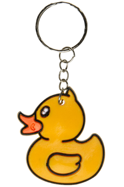 Color duck keychain