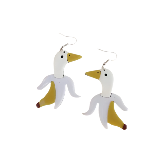 Banana Duck Earrings