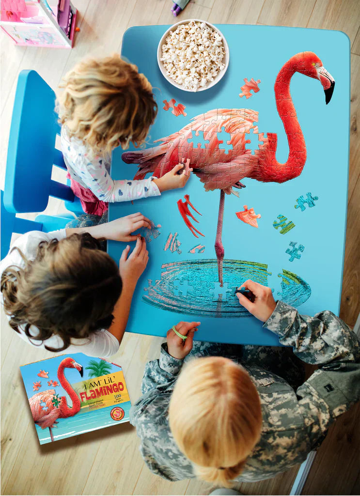 Puzzle I Am Lil' - Flamant Rose