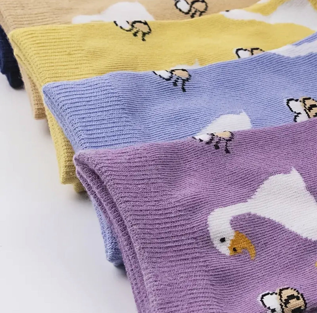 Enten und Bienen Socken