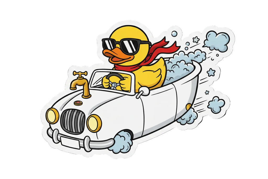 Sticker Autocollant Canard Cabriolet – Cool Duck Driver