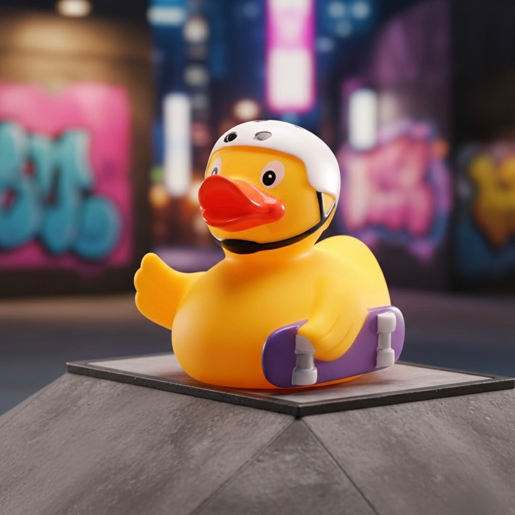 Enten-Skateboarder