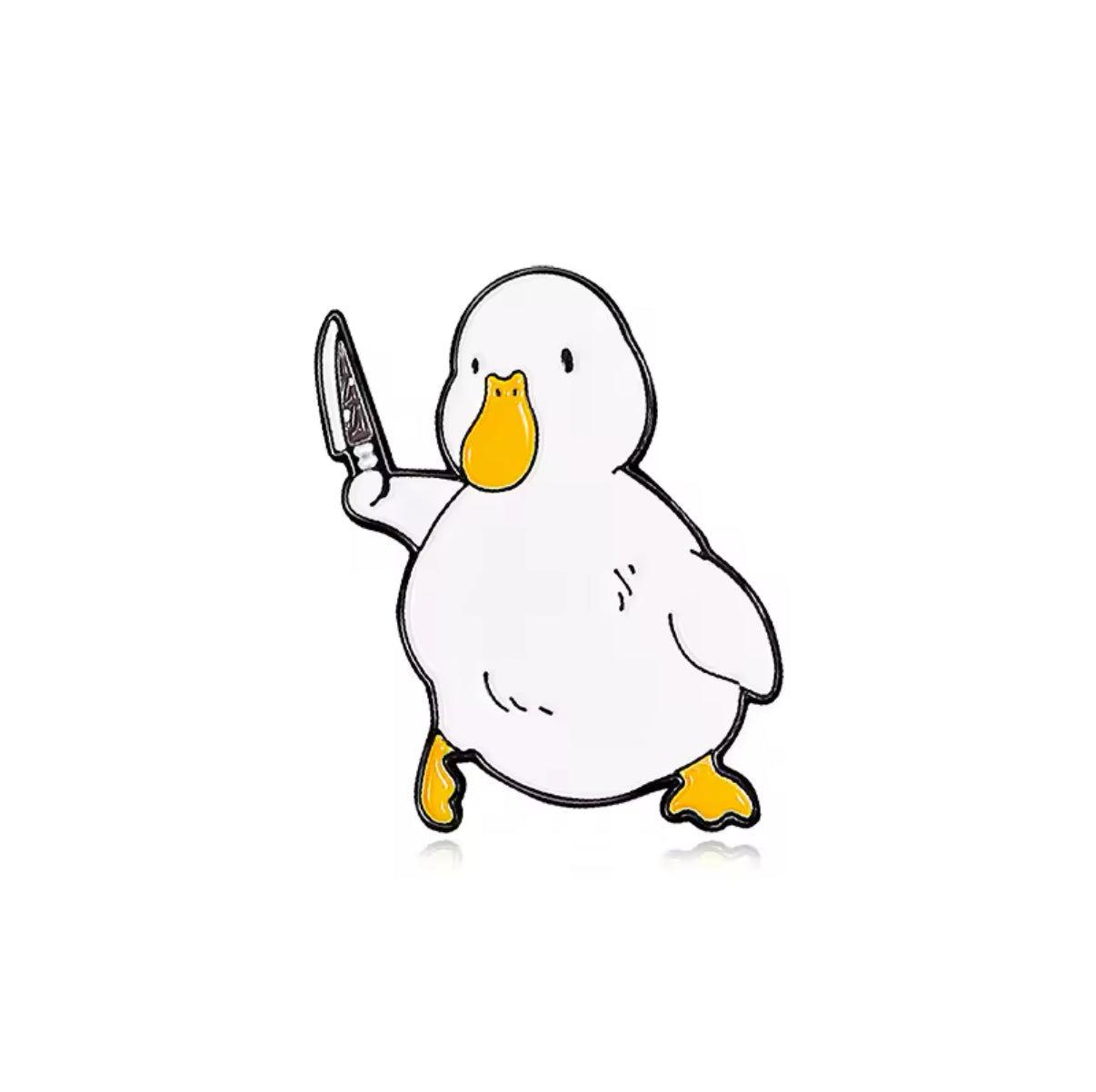 Pin's Canard Blanc Couteau