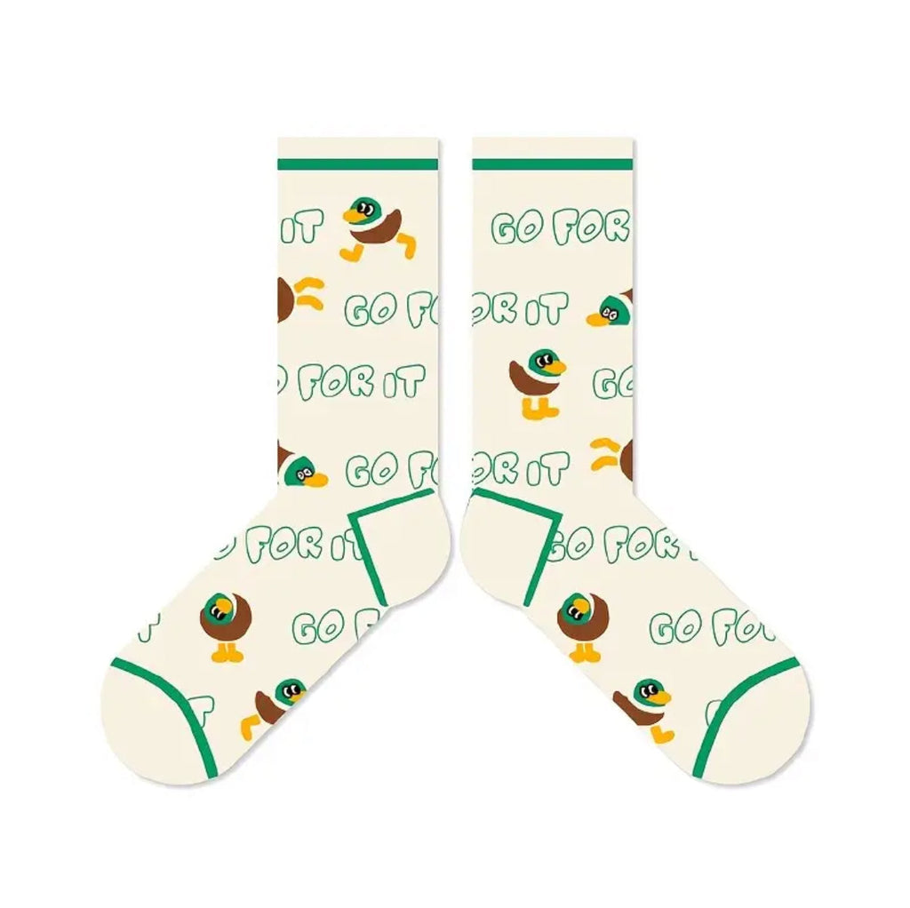 Mallard Duck Socks “Go For It”