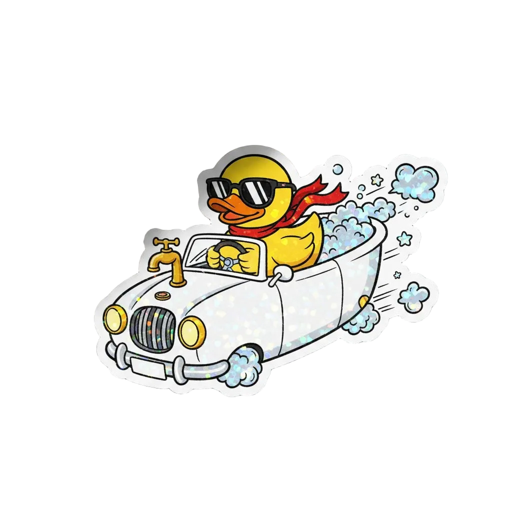 Sticker Autocollant Canard Cabriolet – Cool Duck Driver