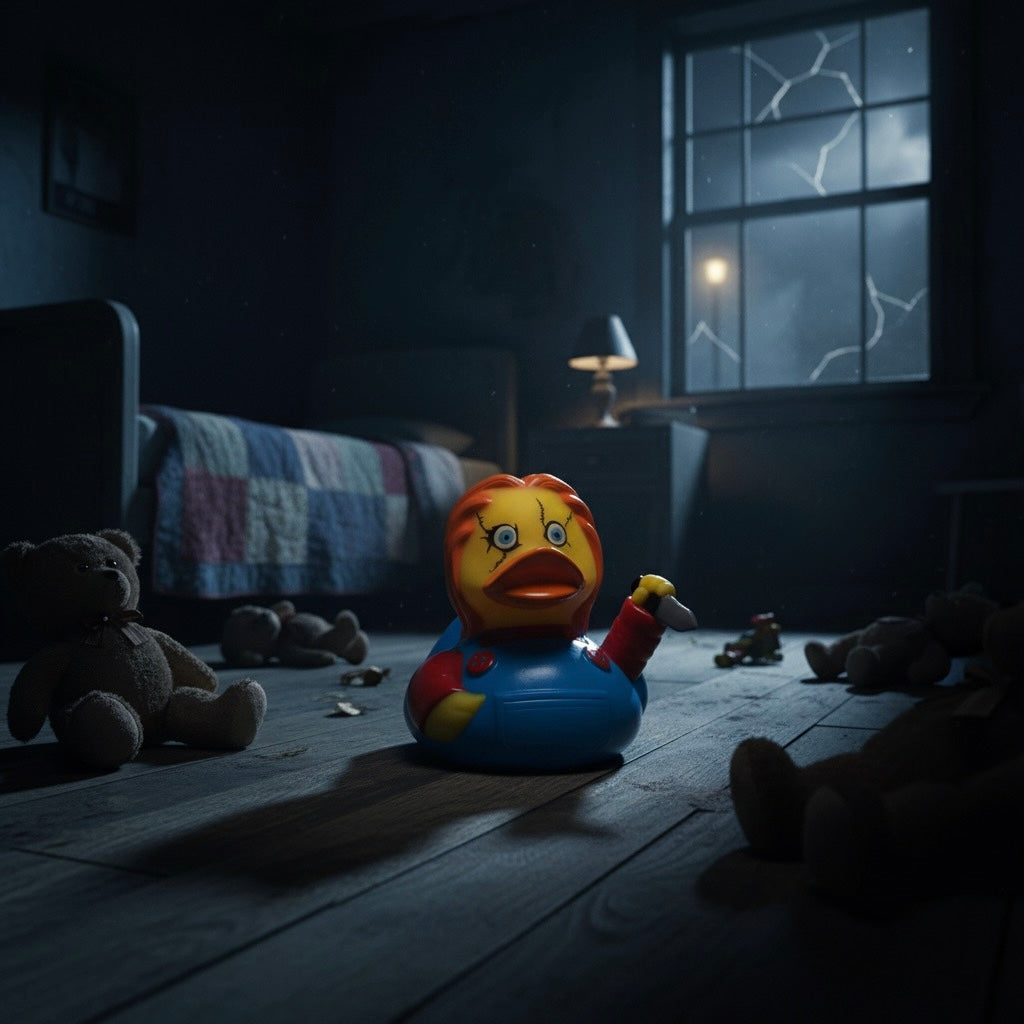 Dämonische Entenpuppe