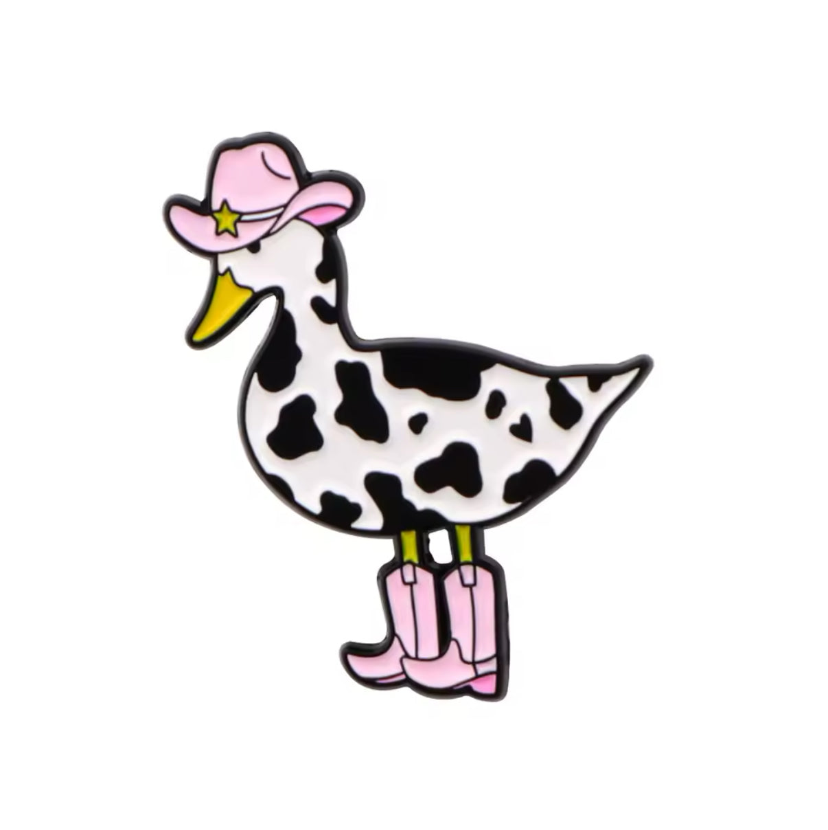 Cowgirl-Enten-Button