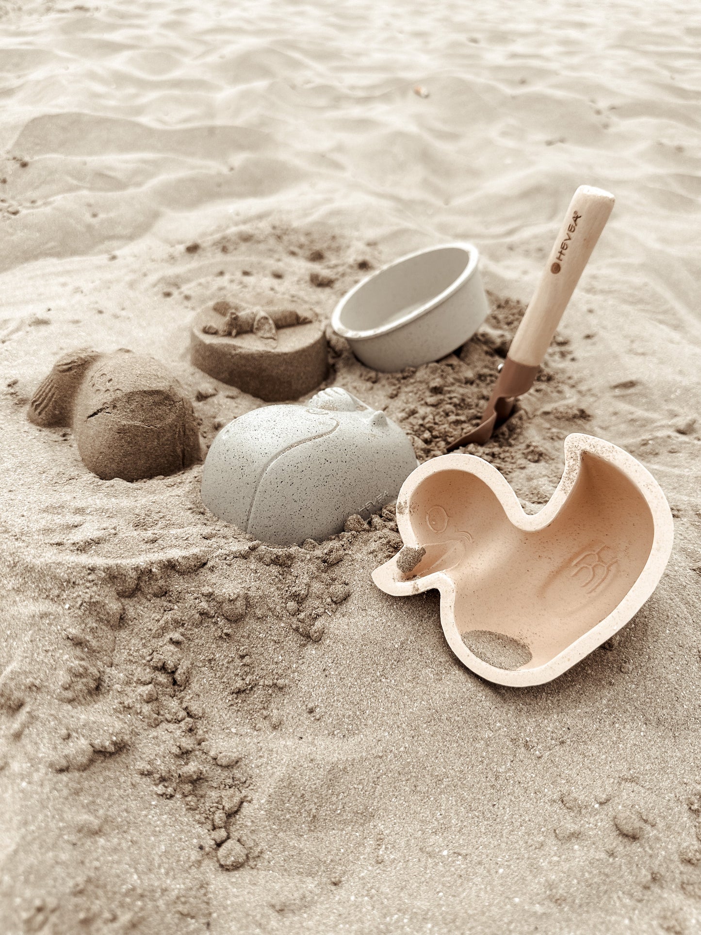 Set of duck sand molds