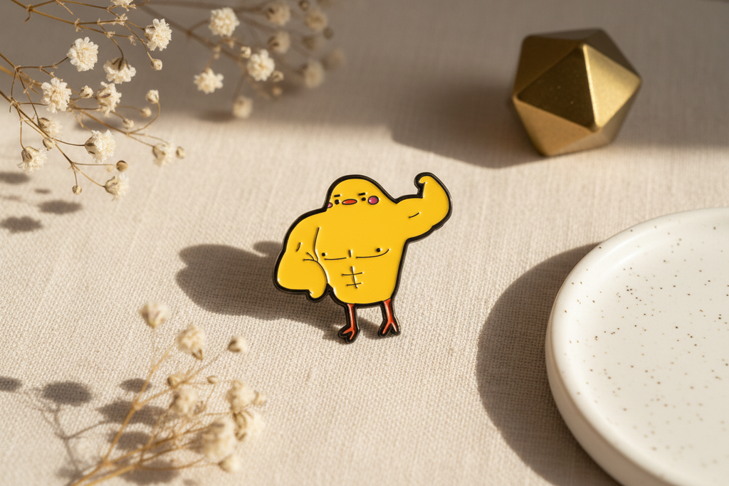 Muskulöser gelber Entenstecker