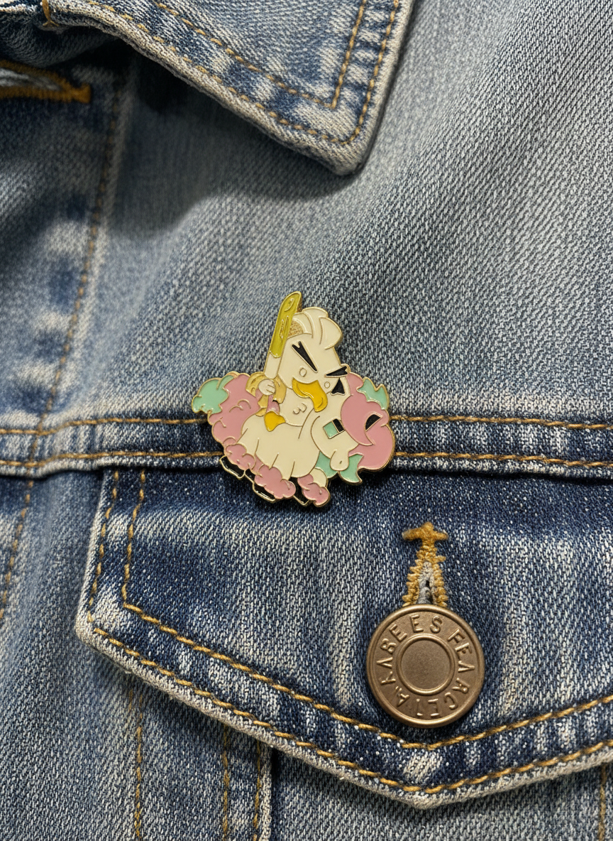 White Duck Pin with Leek 