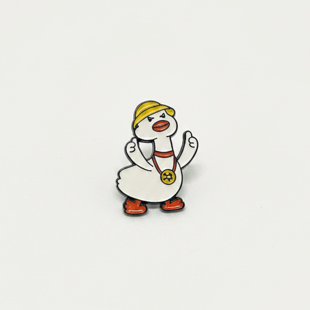Weiße Ente Touristennadel 