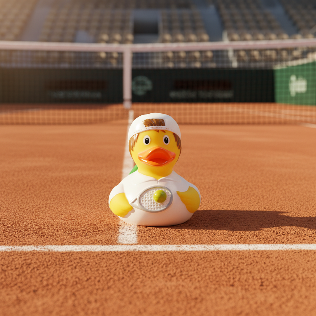 Duck-Tennis-Spieler