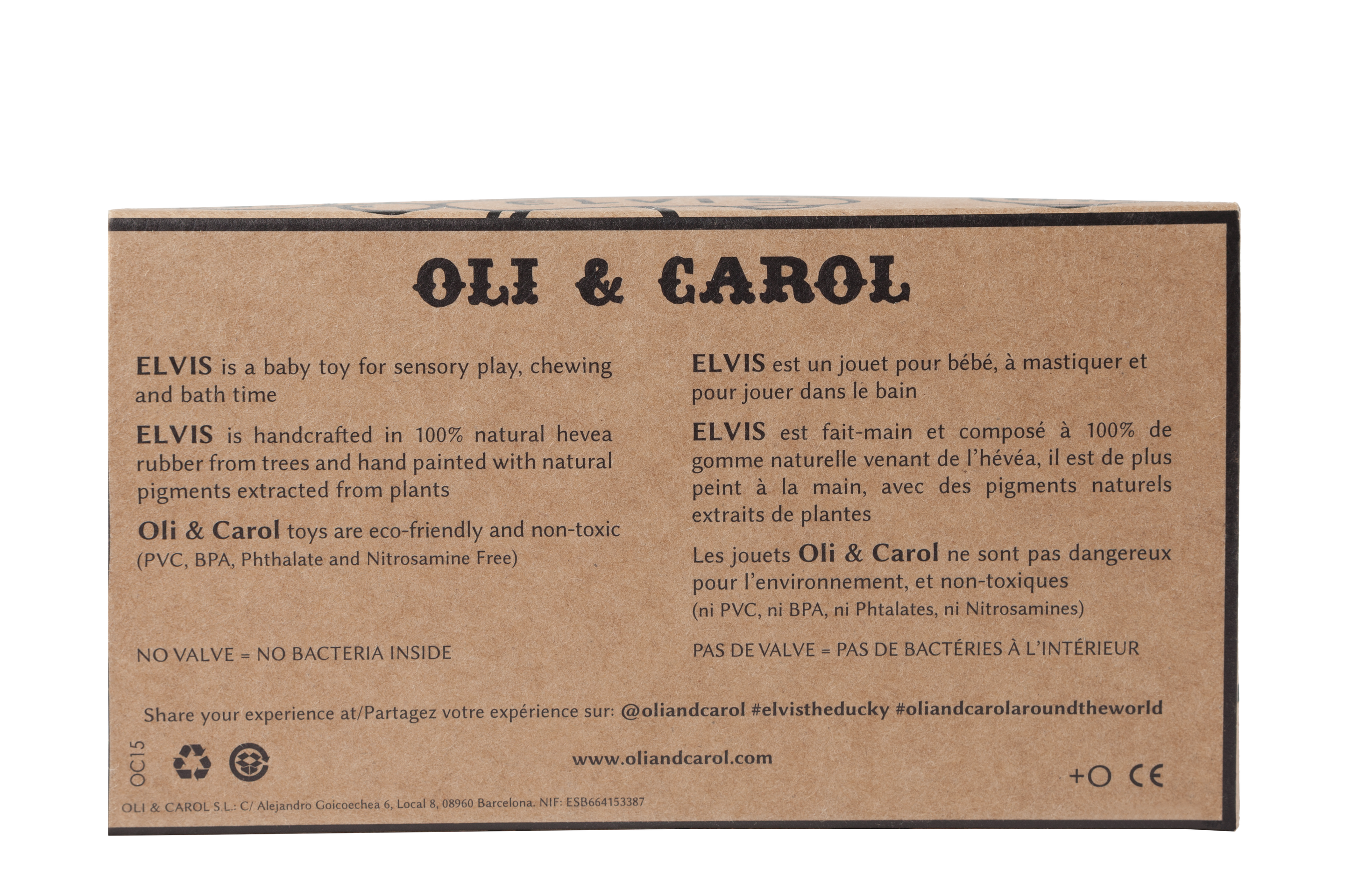 Elvis le Canard Rose – Jouet de bain et dentition bébé – vue produit 6