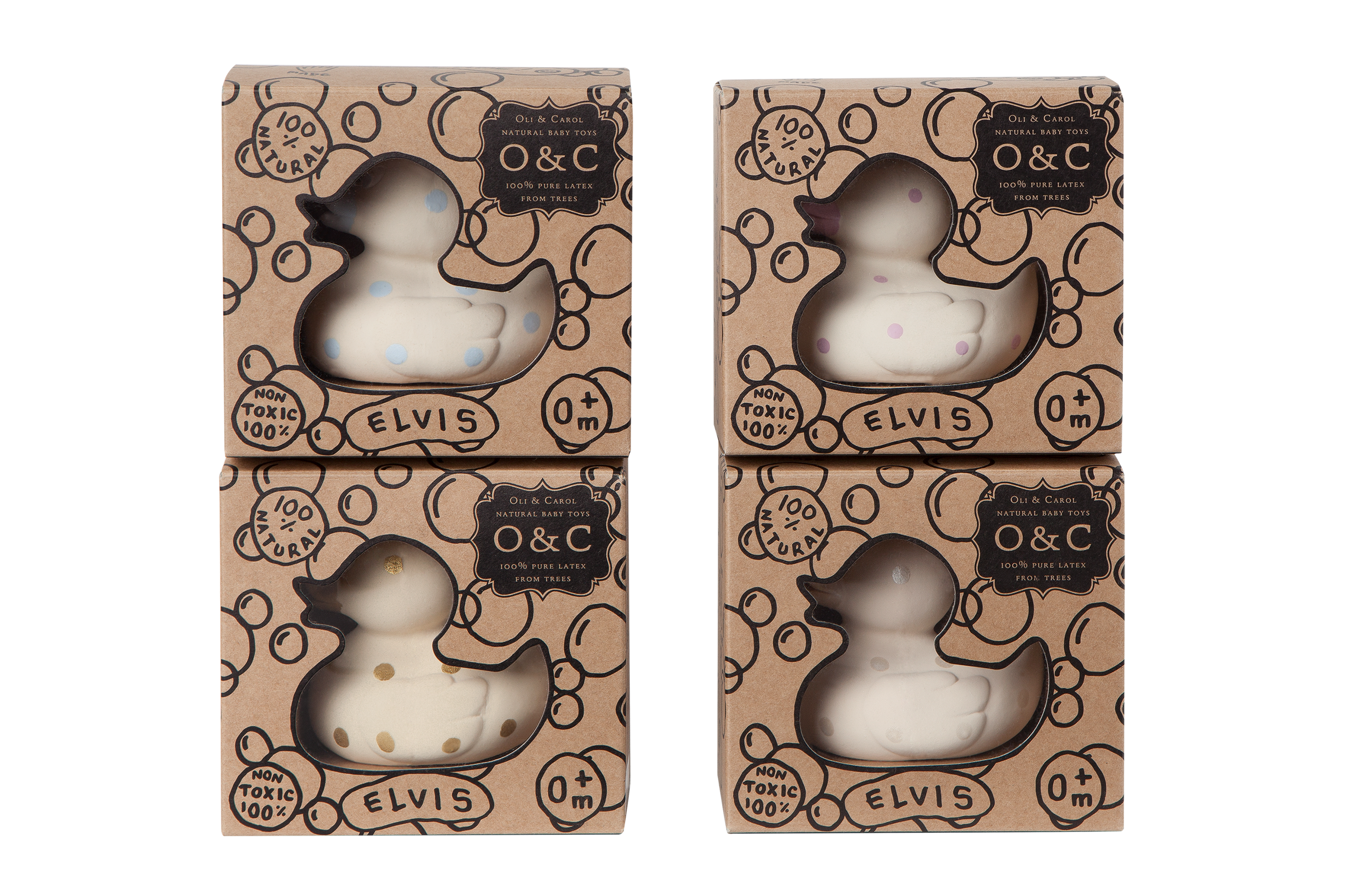 Produit Elvis Le Canard Pois Roses Idée Cadeau