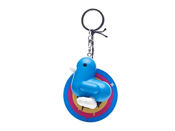 Cyan Camyk duck keychain