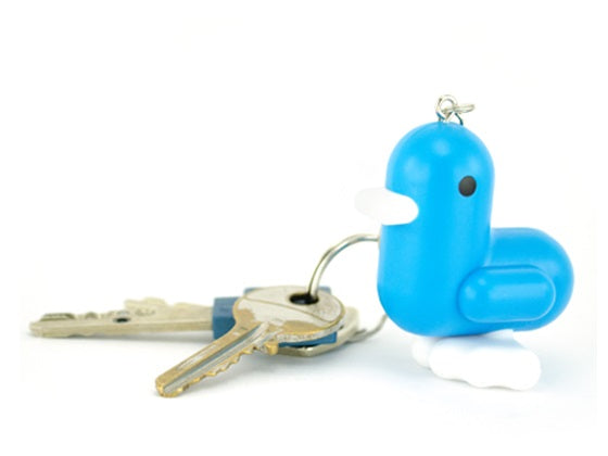 Cyan Camyk duck keychain