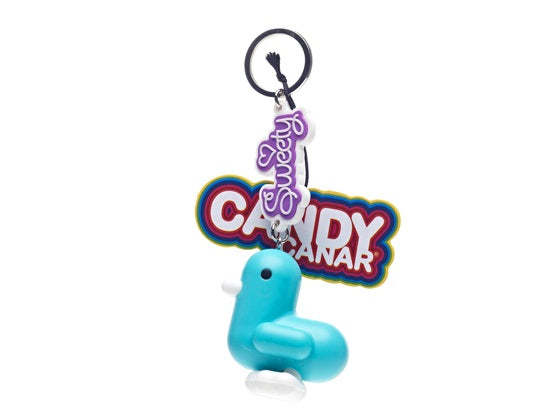 porte-cles-canard-bleu-candy