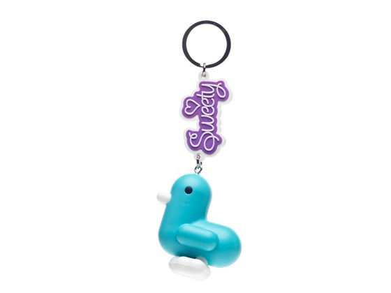 porte-cles-canard-bleu-candy