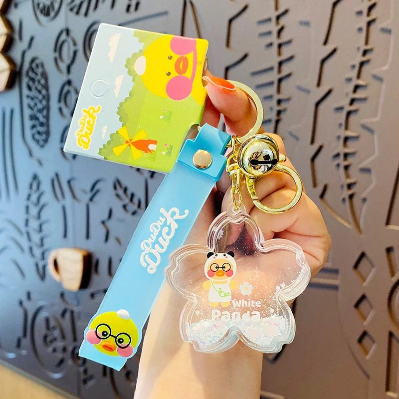 porte-cles-canard-panda-flacon-dudu-duck