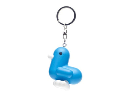 Fluo Blue Duck Keychain