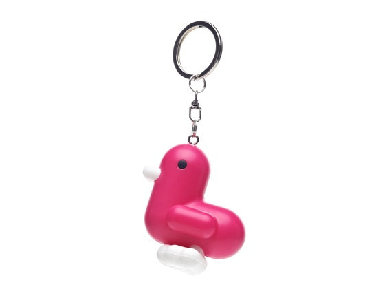 Magenta CMYK duck keychain
