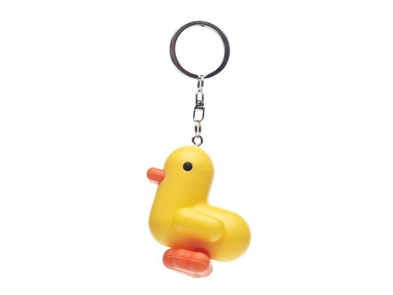 CMYK yellow duck keychain