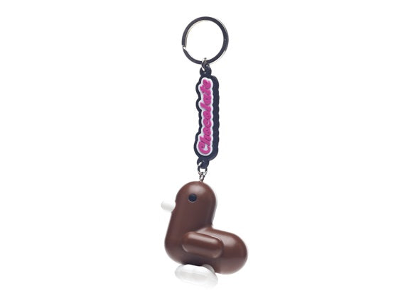 porte-cles-canard-marron-candy-canar