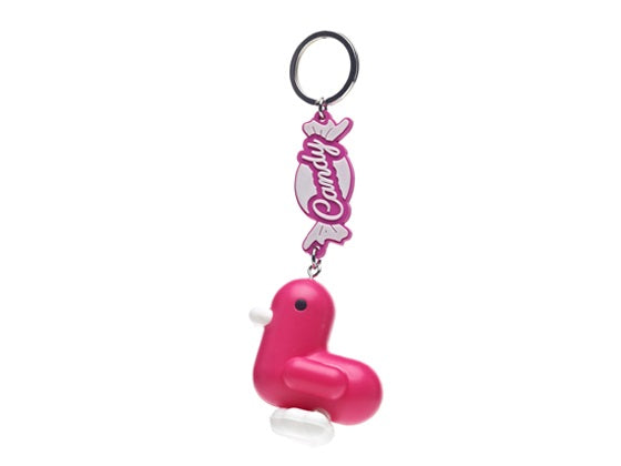 porte-cles-canard-fuchsia-candy-canar