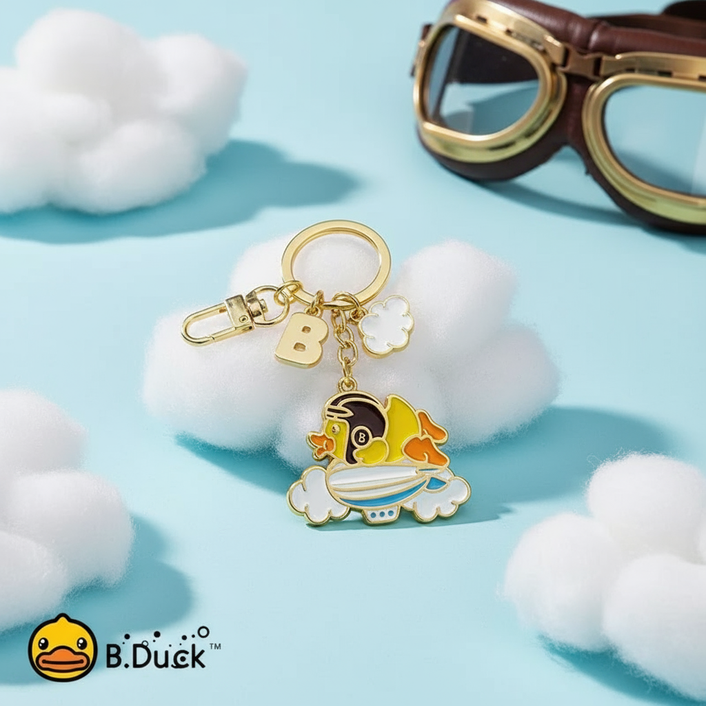 Flieger-Ente Schlüsselanhänger