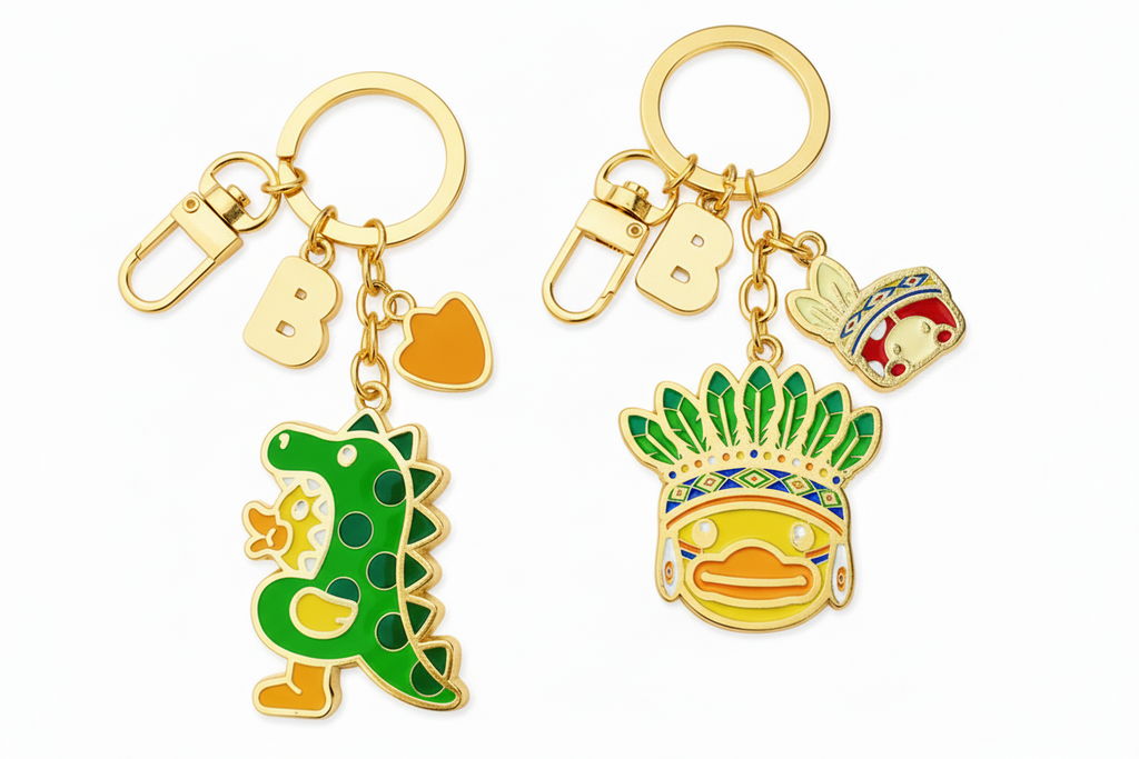 Native American Duck Keychain