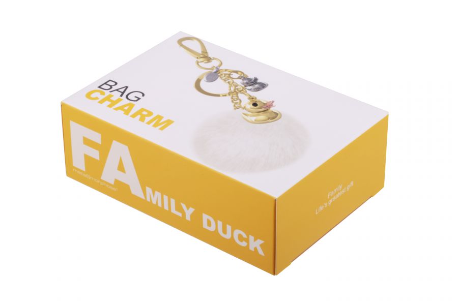 Bijou de Sac Canard Doré Pompon
