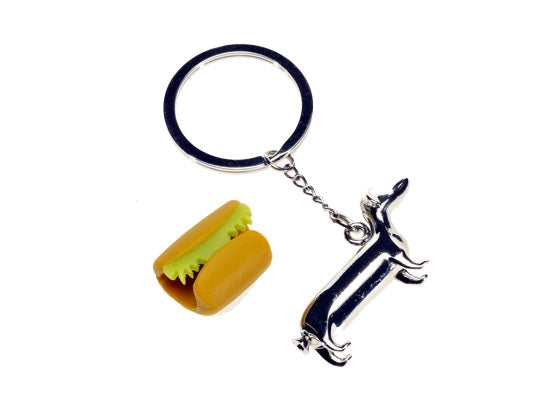 Porte clés Chien Hot Dog