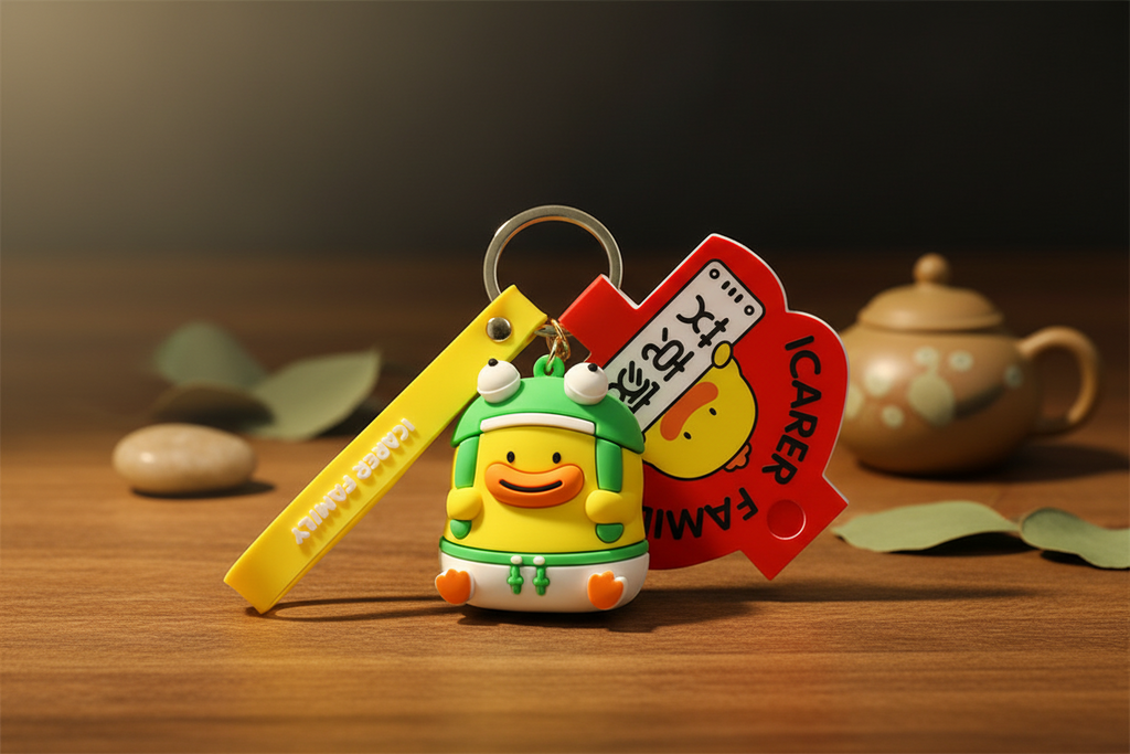 Frosch Beanie Ente Schlüsselanhänger