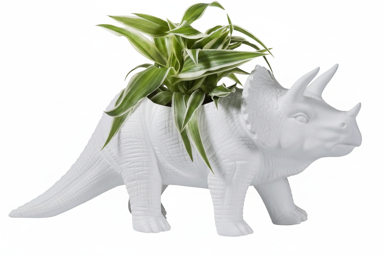 Pot de fleur Dinosaure Tricérapot