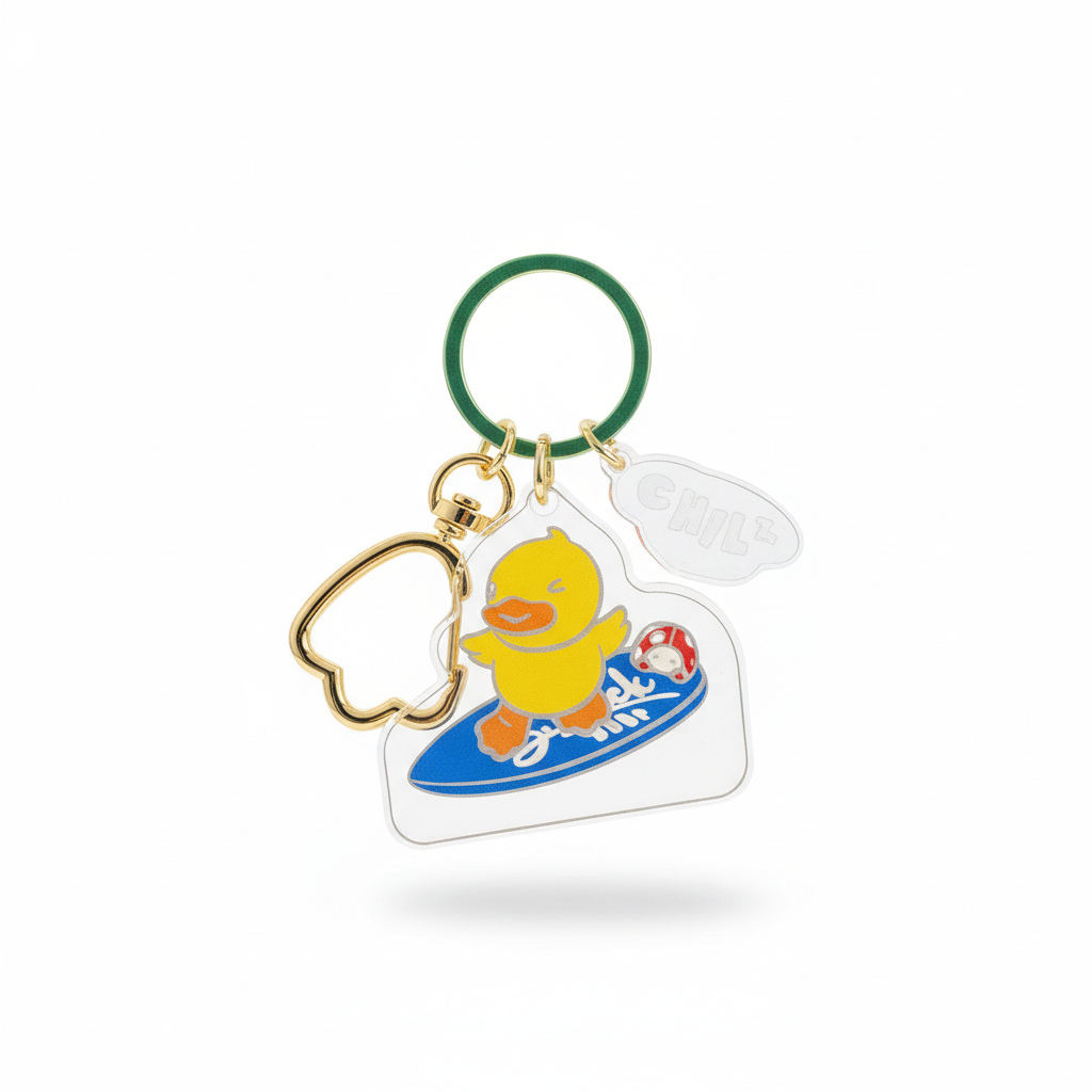 Holiday Duck Keychain