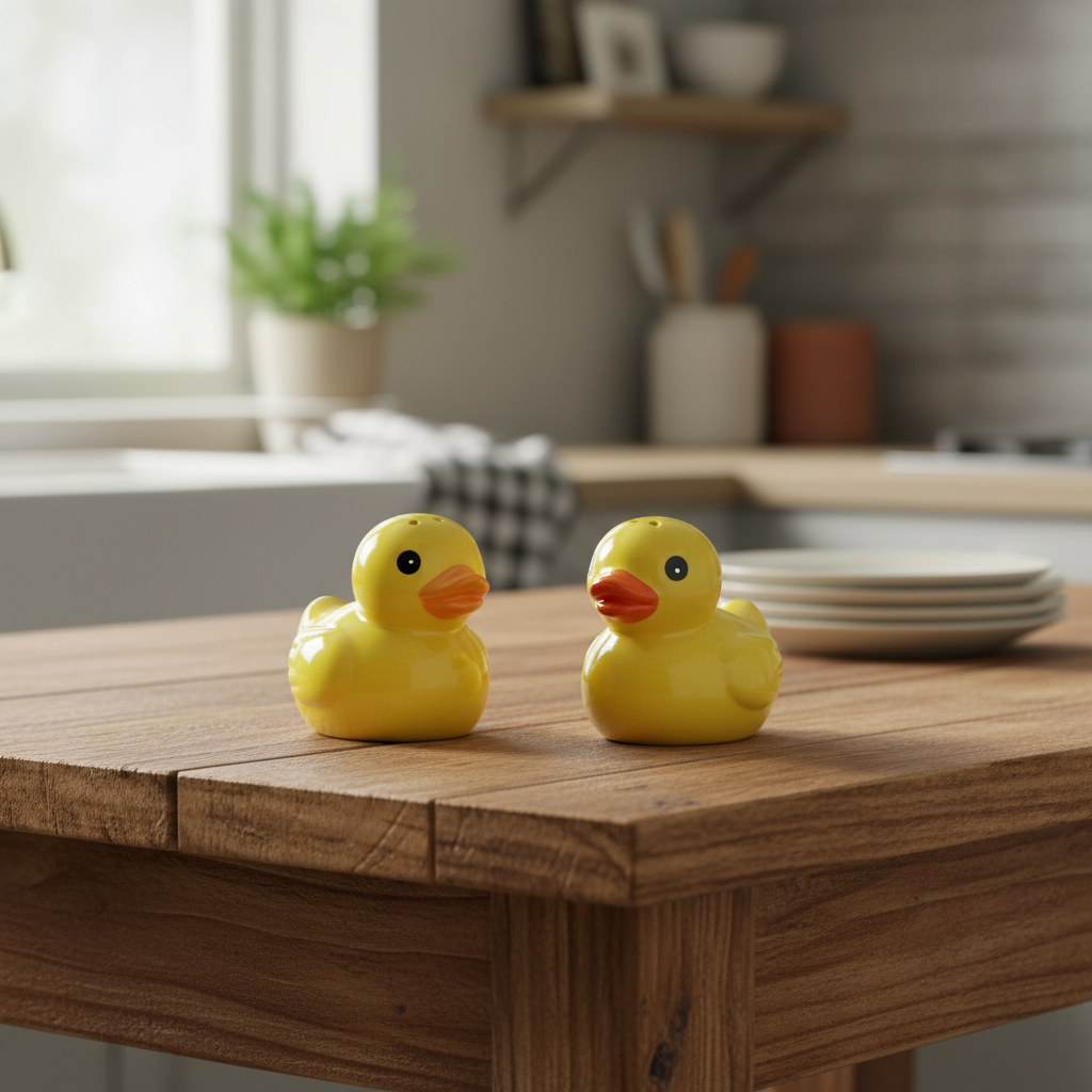 Salt and Pepper Rubber Ducks