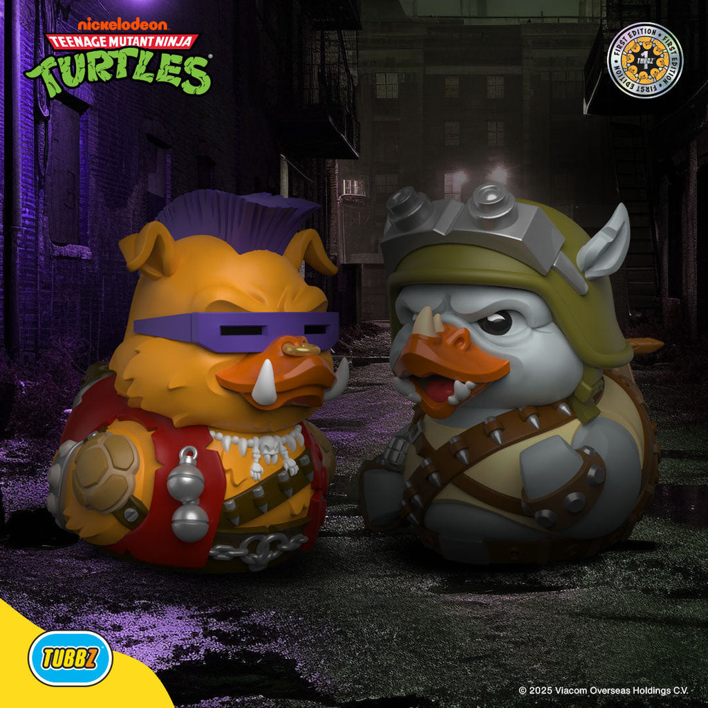 teenage mutant ninja turtles rocksteady tubbz first edition