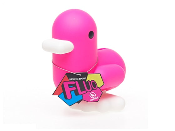 Tirelire Canard Rose Fluo Canar | Tirelires design canard couleur fun