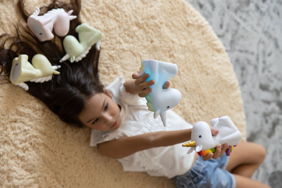 Veilleuse Licorne Rose