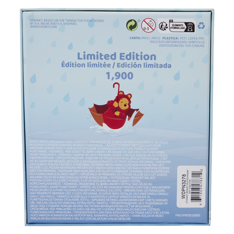 Pin's Winnie l'Ourson et ses Amis - Jour de Pluie