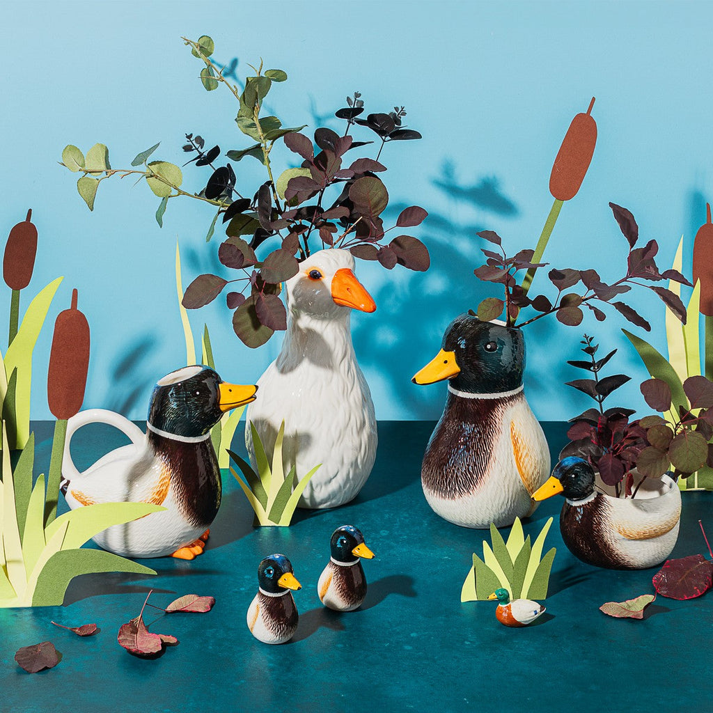 Mini Mallard Duck Planter
