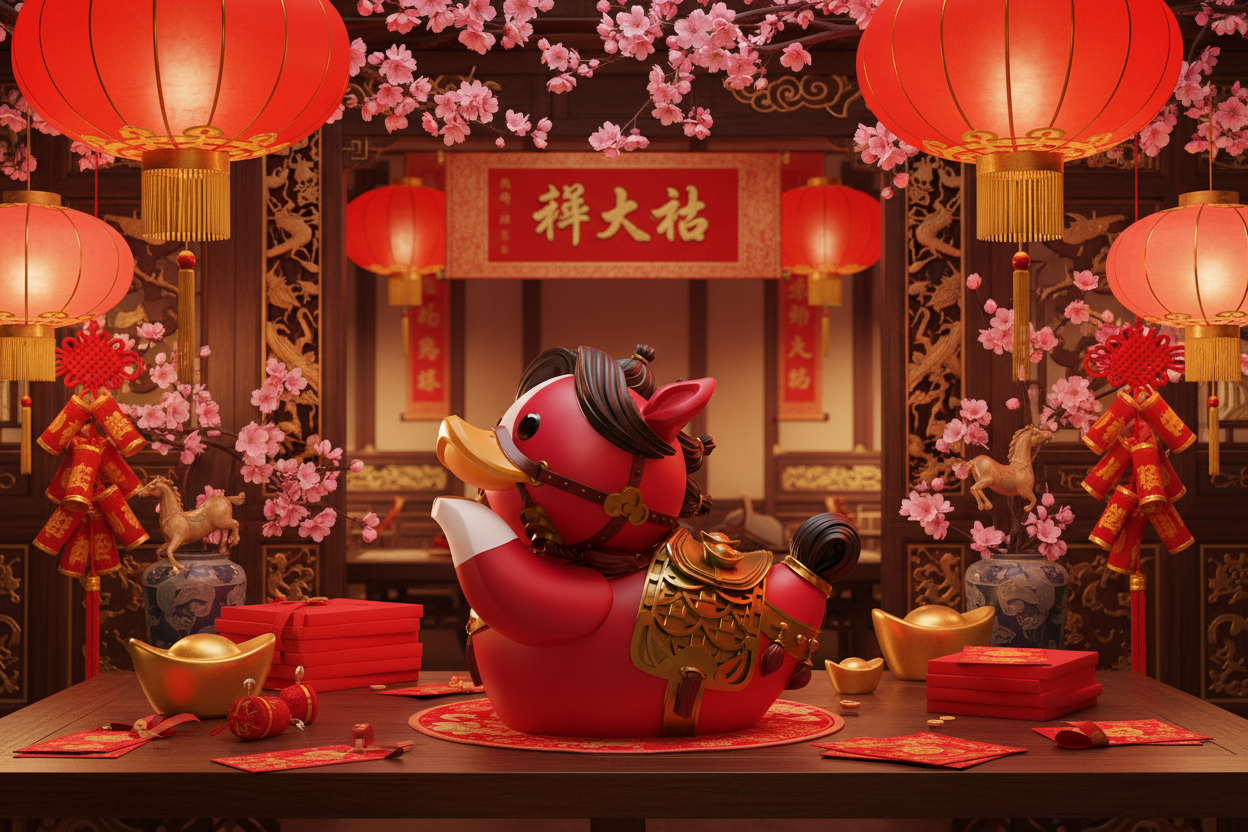 Chinesisches Neujahr Ente - Pferd (Sammleredition)