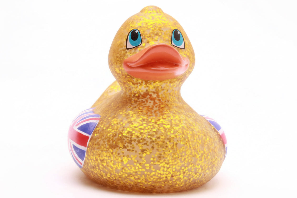 Canard Union Jack - Or Pailleté
