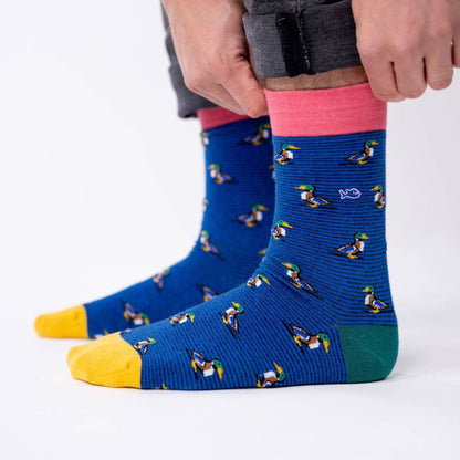 Gekämmte Baumwollsocken Mallard Duck 