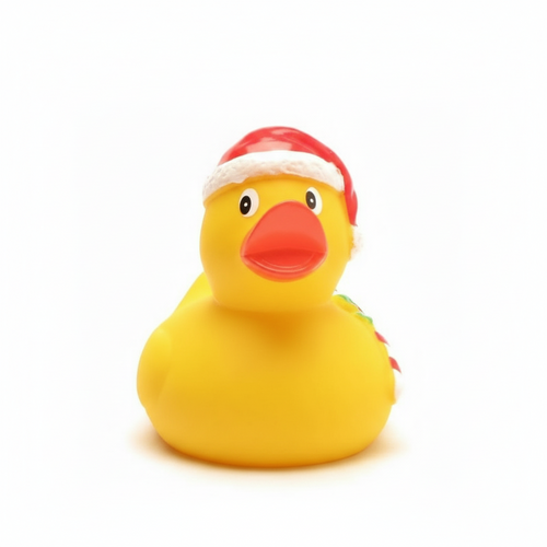 Christmas duck with candy cane