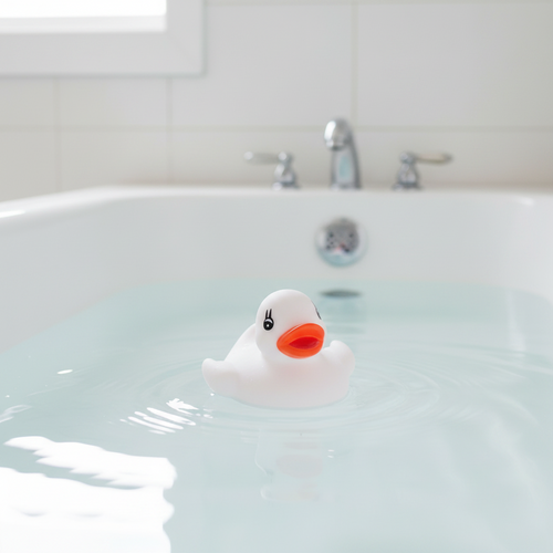 Little White Bath Duck