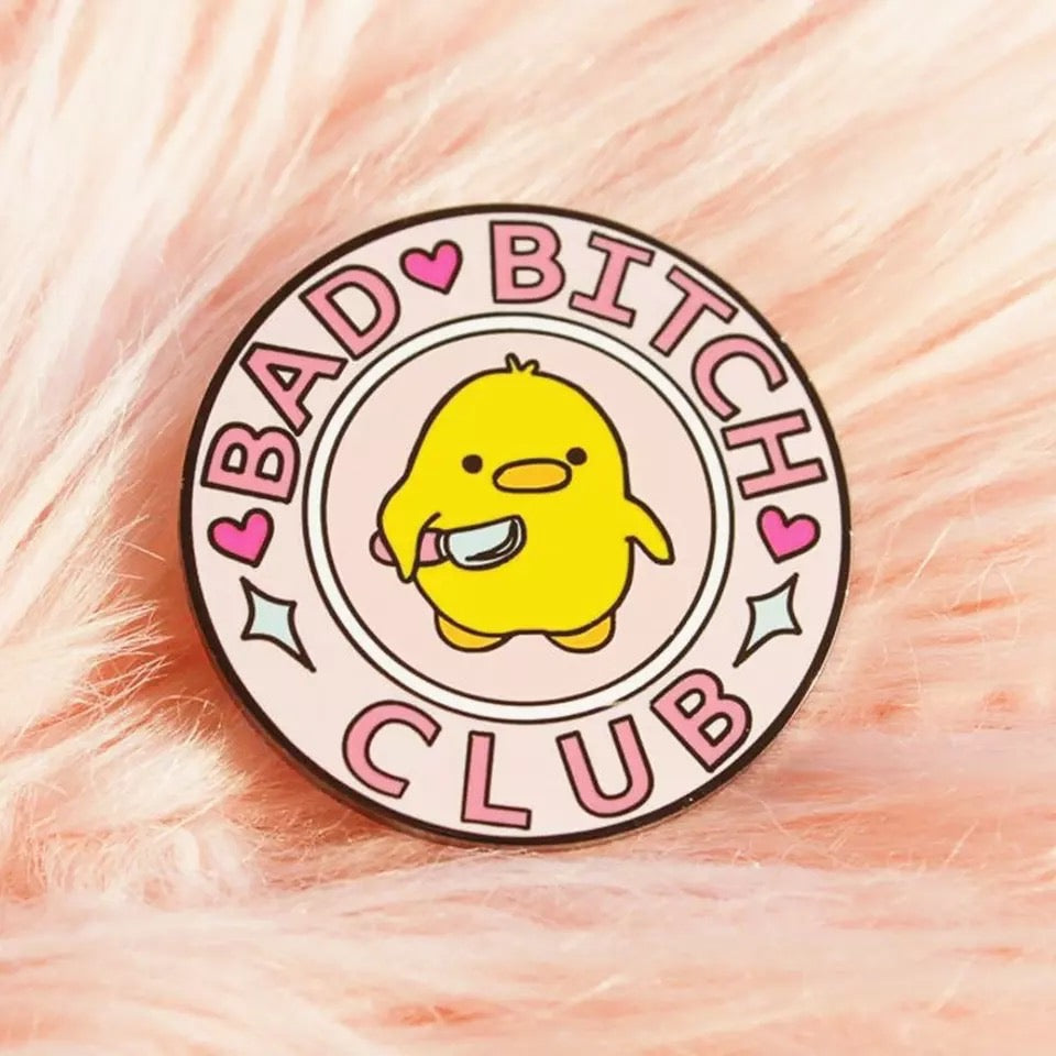 Gelbe Entennadel "Bad Bitch Club"