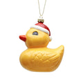 Boule de canard de Noël en verre
