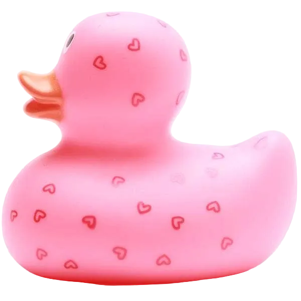 Duck Hearts - pink