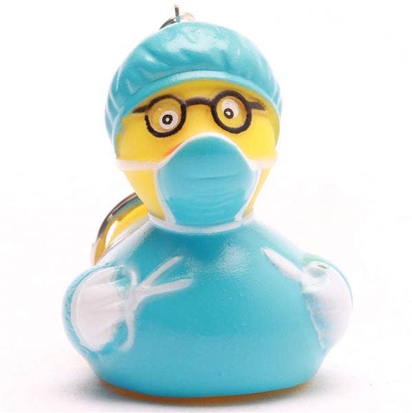 Porte-clés canard Chirurgien